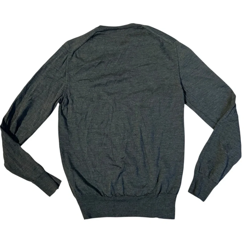 Eleventy Gray Lightweight Wool Silk Sweater Size Small